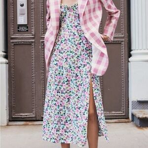 Zara Flower Printed Midi Dress